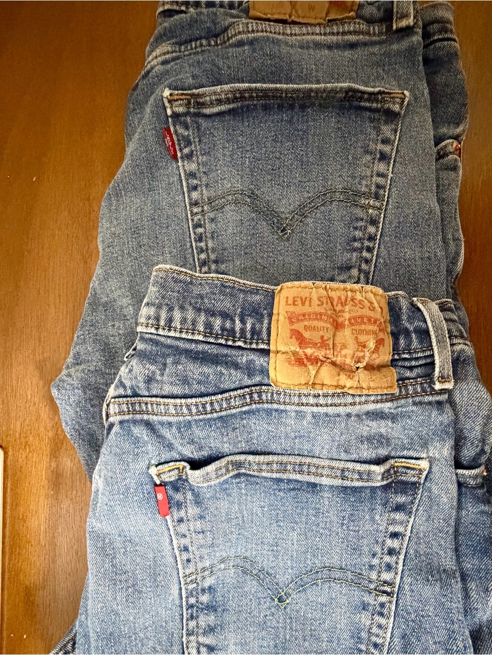 505 2 pairs Levi's Men's Light Blue Straight-Leg Jeans 34x30